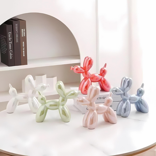 Artistic Ceramic Sculpture | Playful Balloon Dog Design for Unique Home Decor