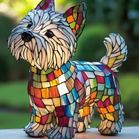Artistic LED Night Light with Dog Breed Silhouettes | Cozy Accent Lamp for Pet Lovers