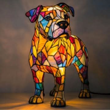 Artistic LED Night Light with Dog Breed Silhouettes | Cozy Accent Lamp for Pet Lovers