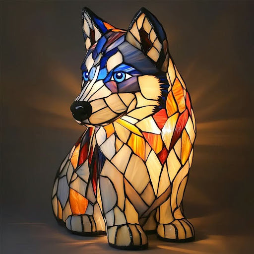 Artistic LED Night Light with Dog Breed Silhouettes | Cozy Accent Lamp for Pet Lovers