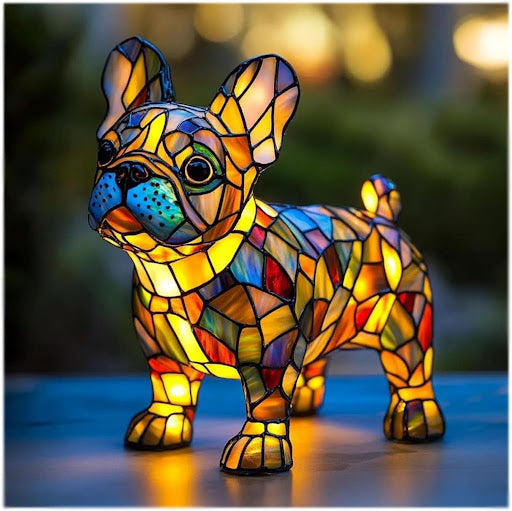 Artistic LED Night Light with Dog Breed Silhouettes | Cozy Accent Lamp for Pet Lovers