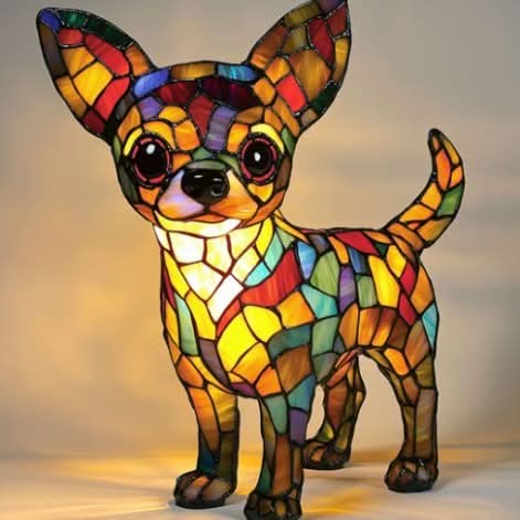 Artistic LED Night Light with Dog Breed Silhouettes | Cozy Accent Lamp for Pet Lovers