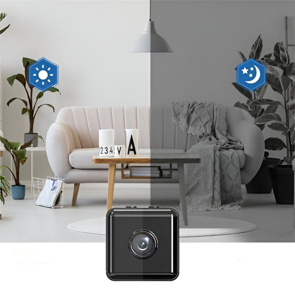 Compact Wireless Security Camera with Night Vision & Motion Detection | Ideal for Home Surveillance