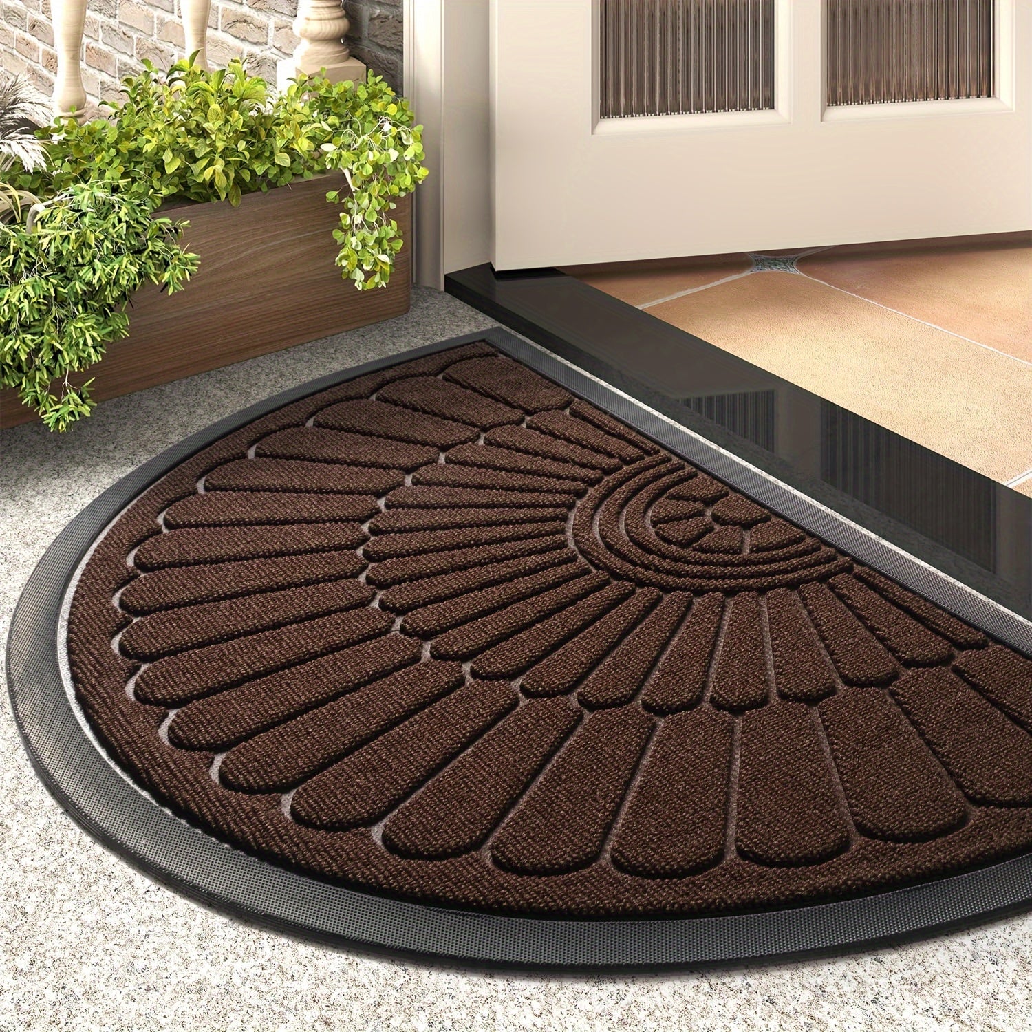 Durable Rubber Doormat | Anti-Slip Design for Indoor and Outdoor Use