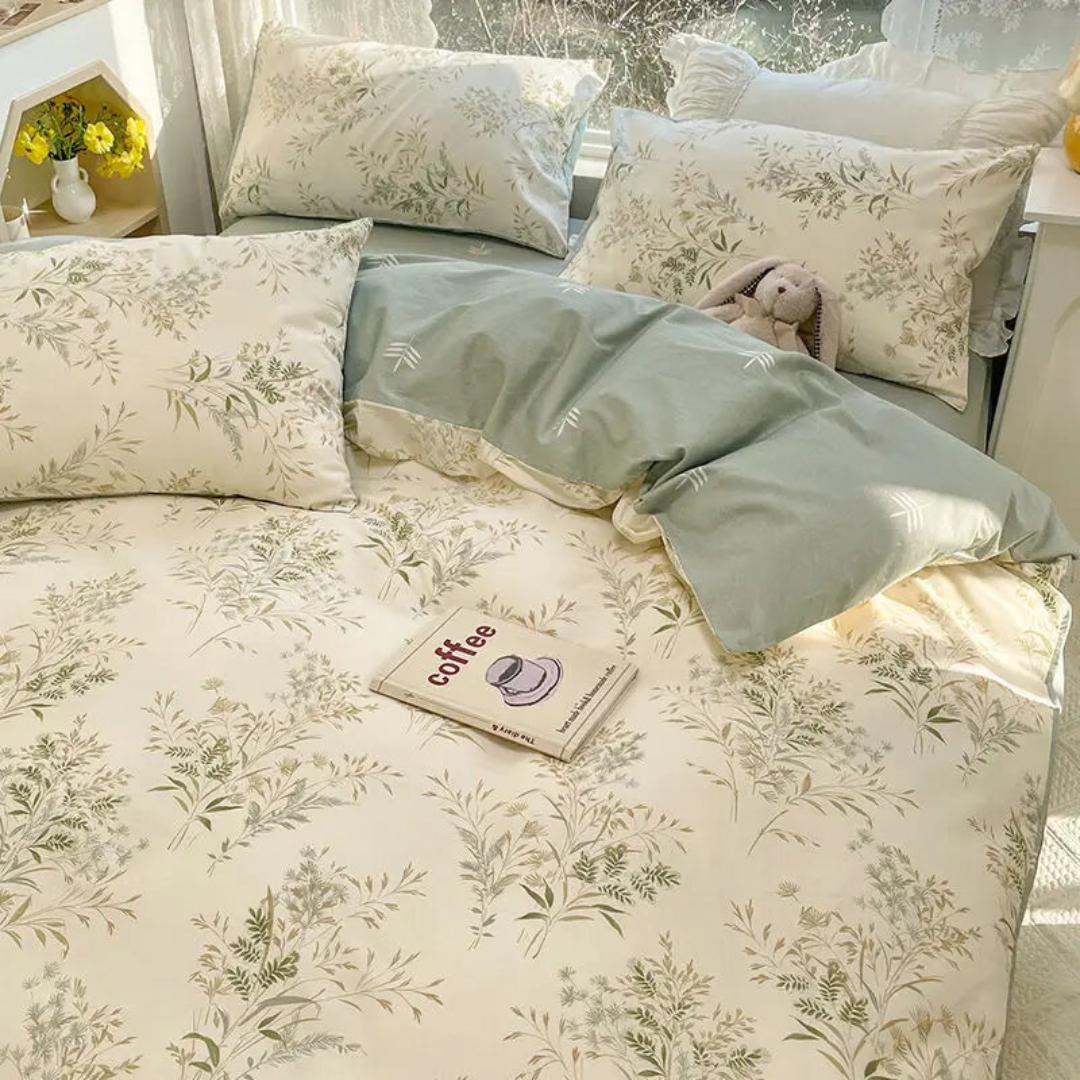 Elegant Floral Bed Cover with Ultra-Soft Fabric | Cozy Design for Luxurious Comfort