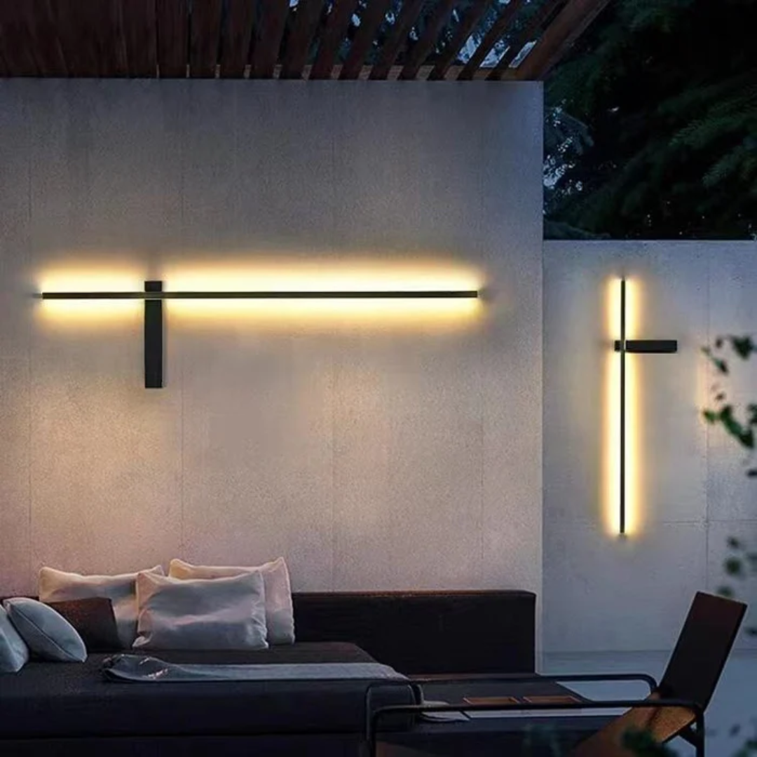 Elegant Outdoor Wall Lamp | Wireless LED Design with Dimmable Warm Glow | Weatherproof Outdoor Lighting for Garden and Terrace