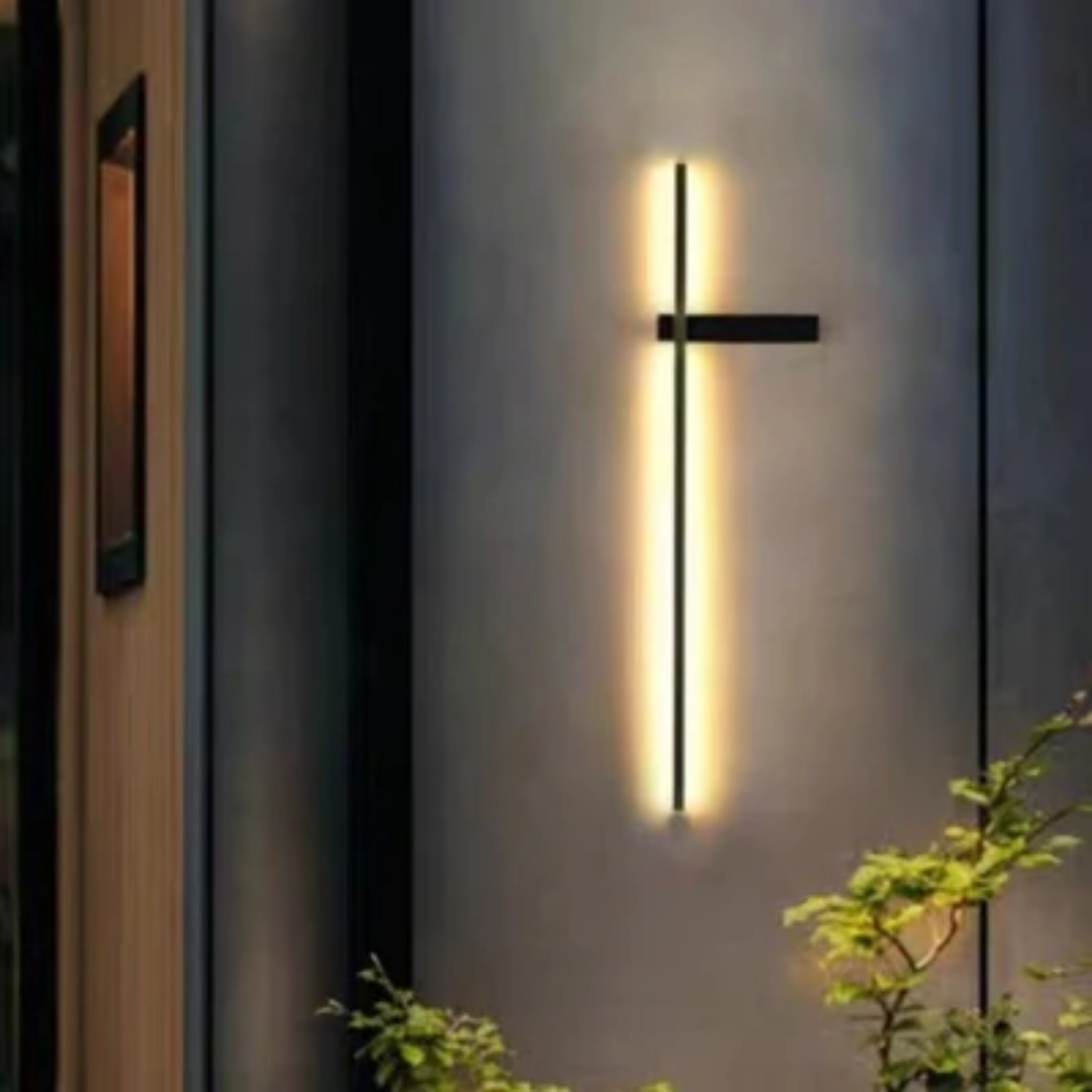 Elegant Outdoor Wall Lamp | Wireless LED Design with Dimmable Warm Glow | Weatherproof Outdoor Lighting for Garden and Terrace