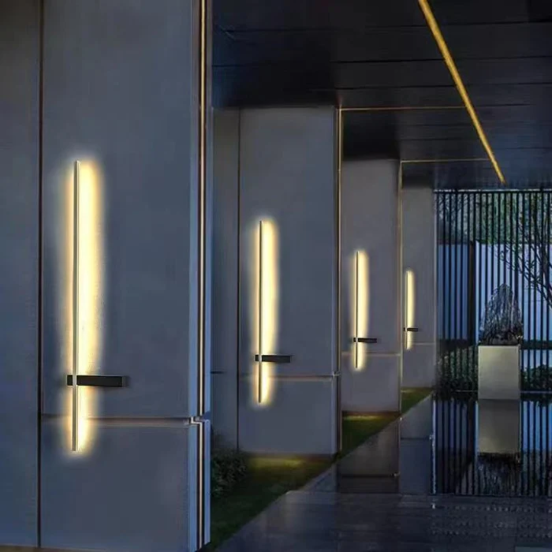 Elegant Outdoor Wall Lamp | Wireless LED Design with Dimmable Warm Glow | Weatherproof Outdoor Lighting for Garden and Terrace