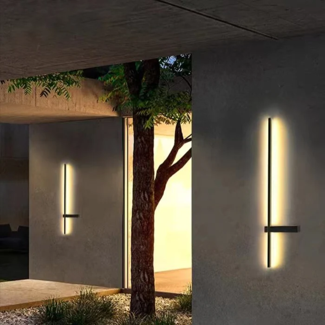 Elegant Outdoor Wall Lamp | Wireless LED Design with Dimmable Warm Glow | Weatherproof Outdoor Lighting for Garden and Terrace
