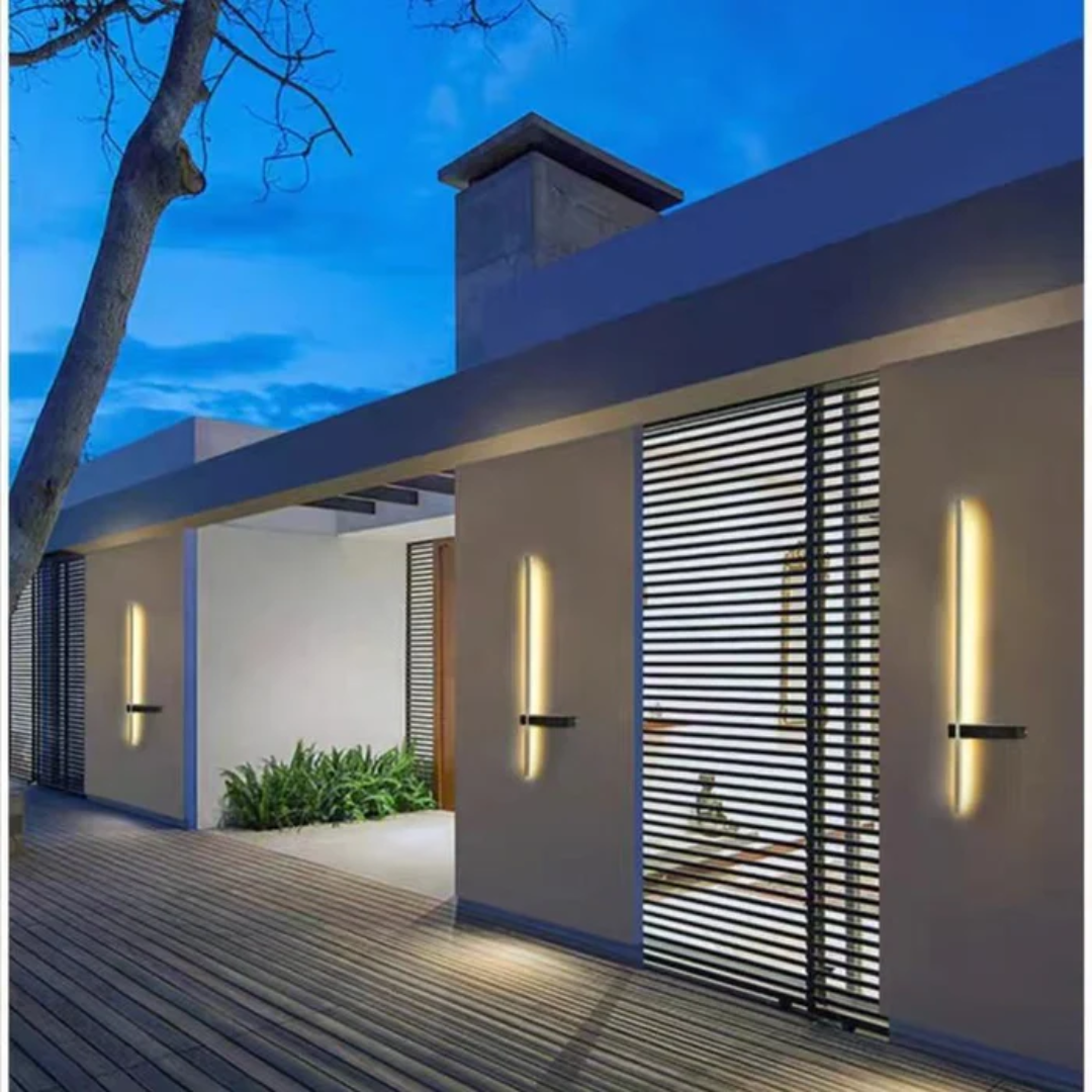 Elegant Outdoor Wall Lamp | Wireless LED Design with Dimmable Warm Glow | Weatherproof Outdoor Lighting for Garden and Terrace