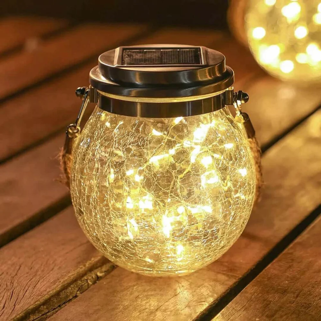 Elegant Solar Outdoor Lamp | Weatherproof LED Lighting for Cozy Garden Ambiance