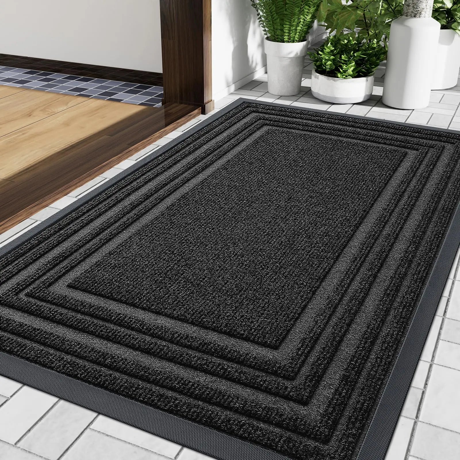 Heavy Rubber Doormat | Non-Slip Design for Indoor & Outdoor Use | Durable & Easy to Clean