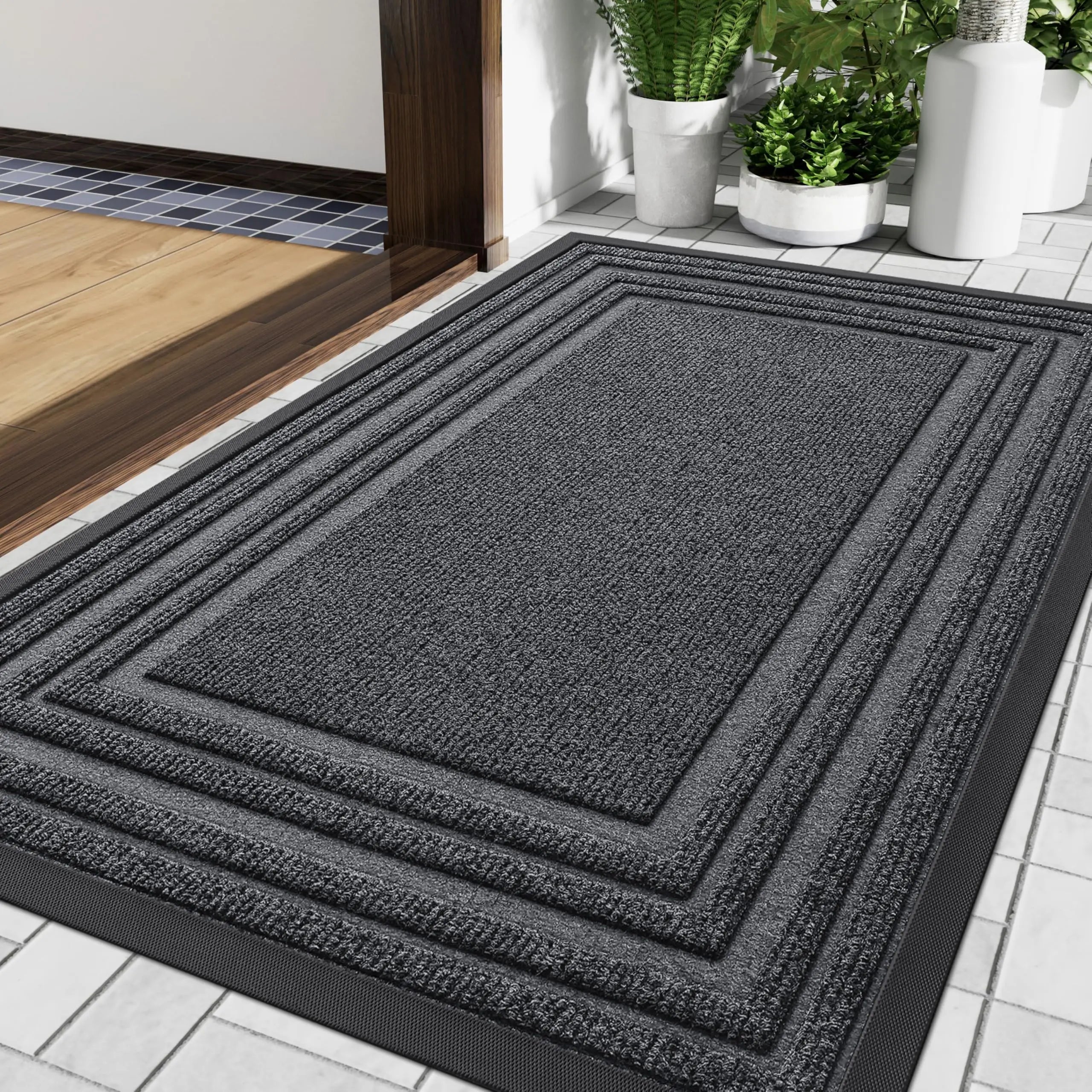 Heavy Rubber Doormat | Non-Slip Design for Indoor & Outdoor Use | Durable & Easy to Clean