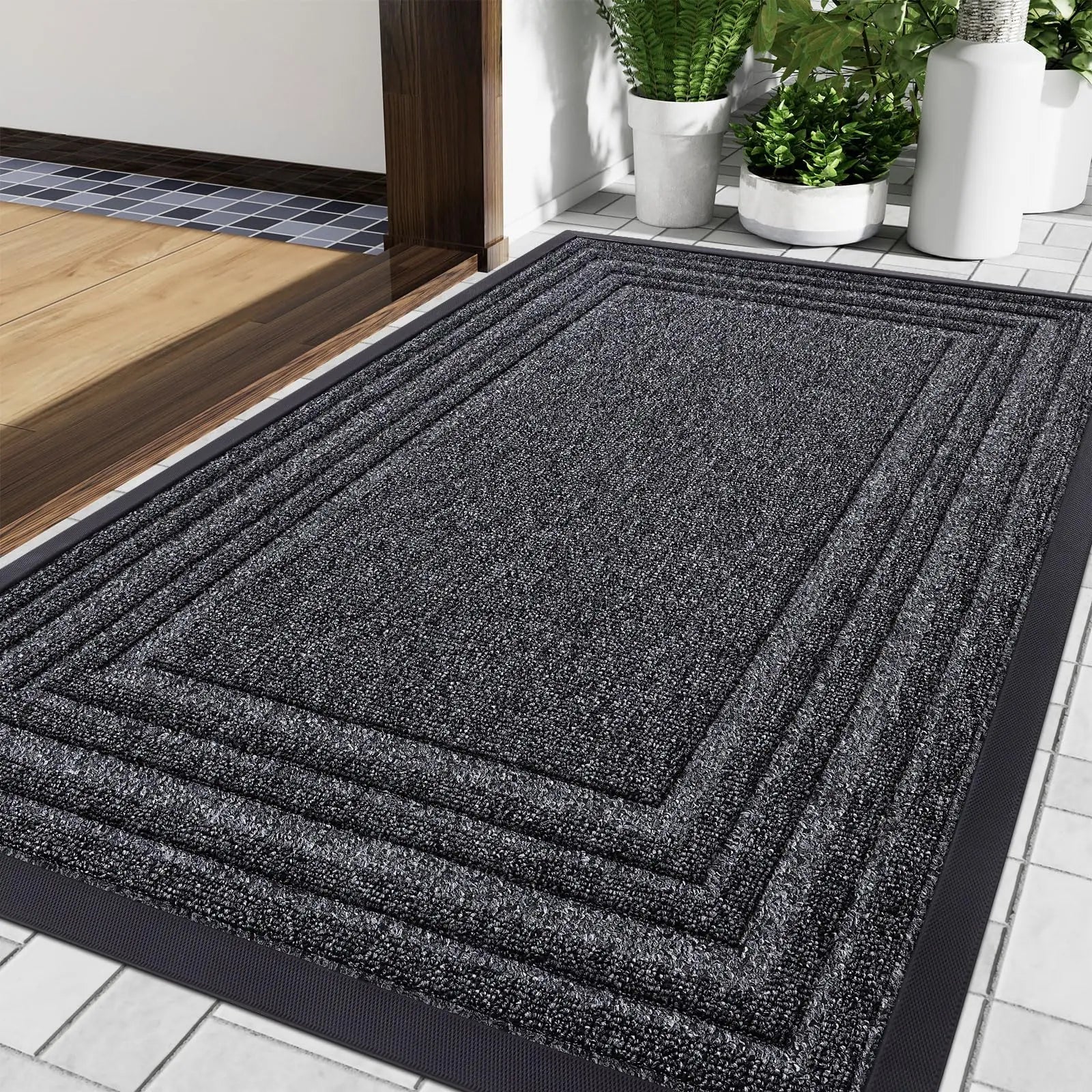 Heavy Rubber Doormat | Non-Slip Design for Indoor & Outdoor Use | Durable & Easy to Clean