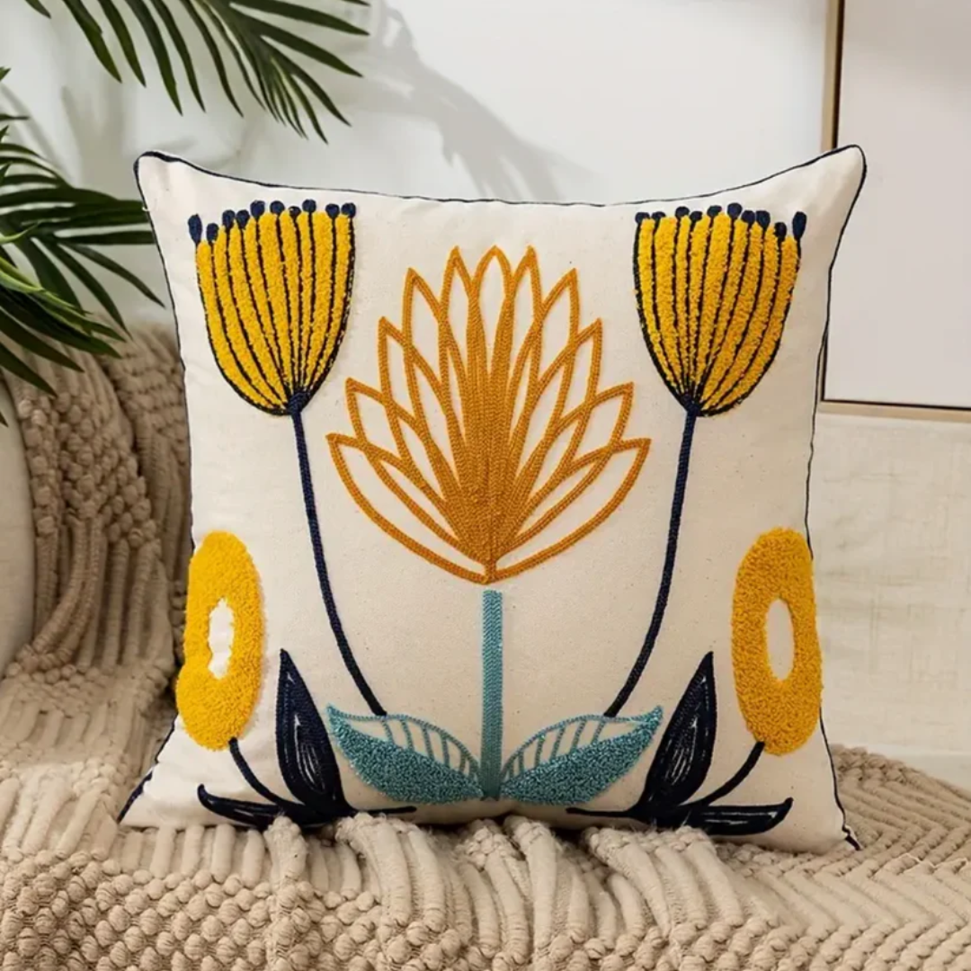 Loxi Collection | Floral Print Cushion with Soft Filling | Stylish Accent for Home Comfort