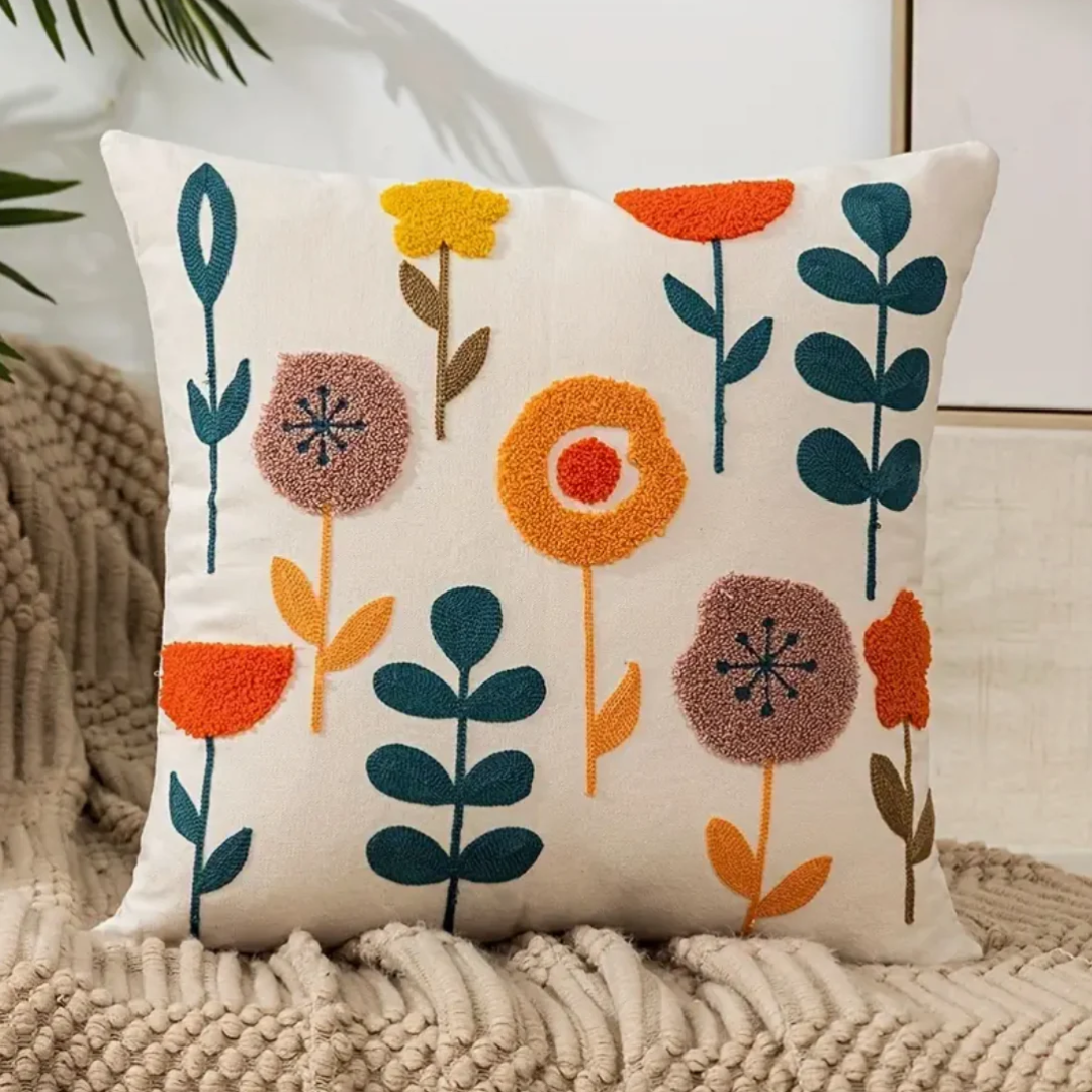 Loxi Collection | Floral Print Cushion with Soft Filling | Stylish Accent for Home Comfort
