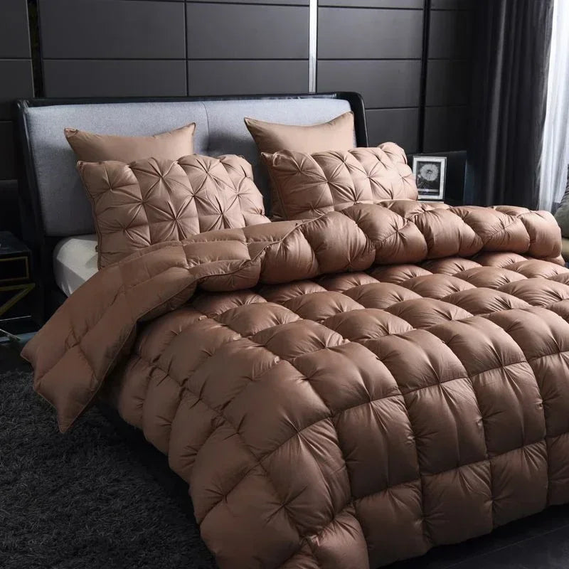 Luxury Goose Down Duvet Insert with Thick Insulation | Soft Cotton for Ultimate Warmth