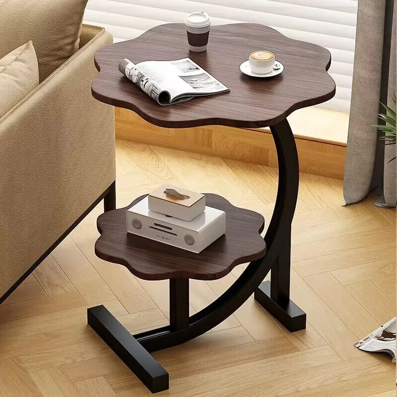 Luxury Two-Tier Mini Side Table with Modern Design | Versatile Storage for Compact Spaces