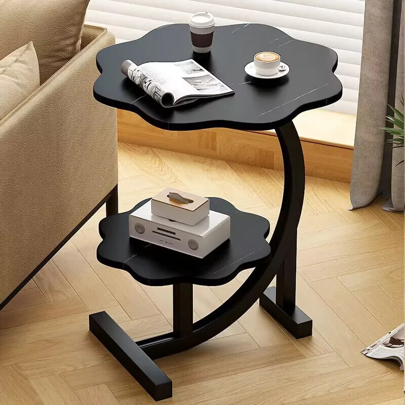 Luxury Two-Tier Mini Side Table with Modern Design | Versatile Storage for Compact Spaces