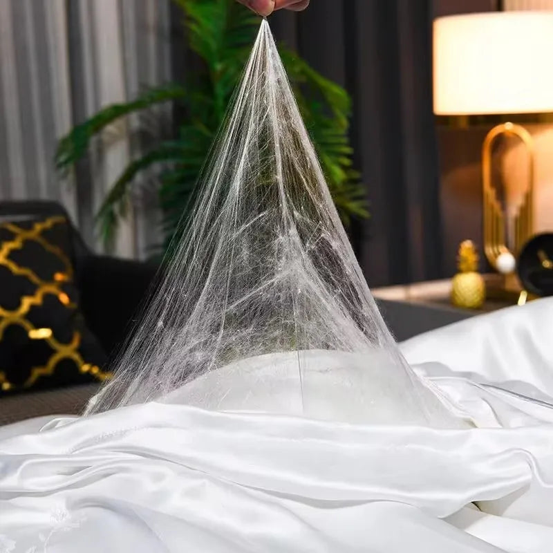 Luxury Winter Duvet | 100% Mulberry Silk Down Comforter with Thick Core | Optimal Warmth for Cold Nights