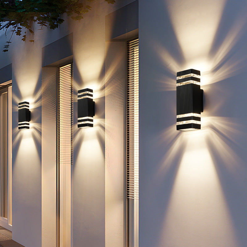 Lystria | Outdoor Wall Lamp with Up and Down Light | Weather-Resistant Design for Elegant Exterior Illumination