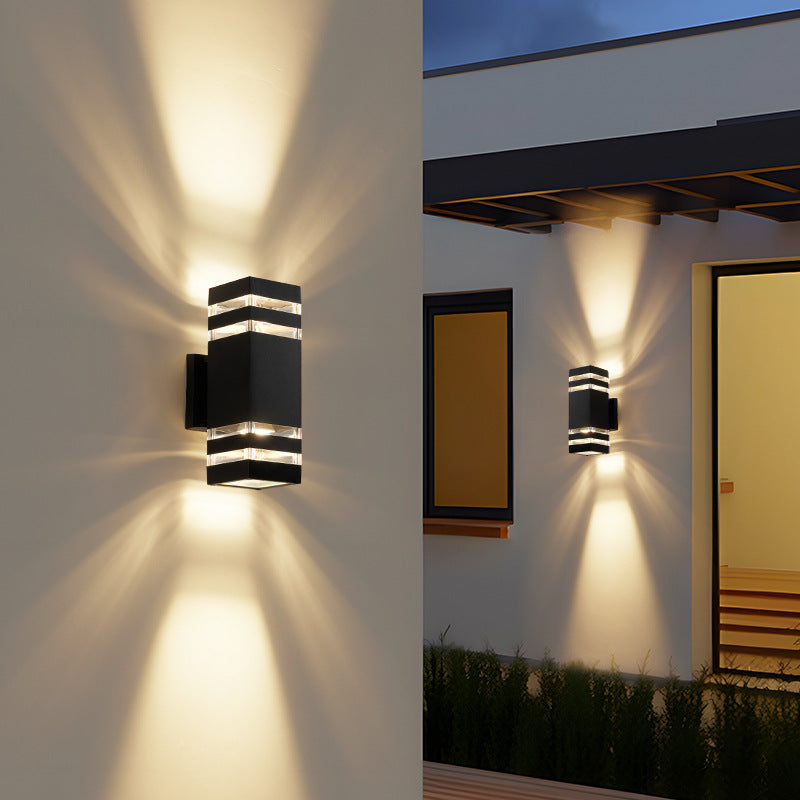 Lystria | Outdoor Wall Lamp with Up and Down Light | Weather-Resistant Design for Elegant Exterior Illumination