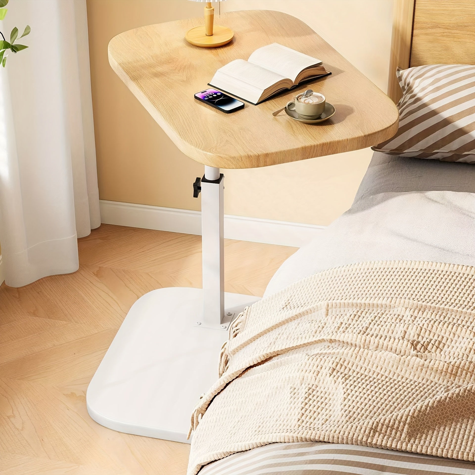 Modern Adjustable Side Table with Minimalist Design for Versatile Use