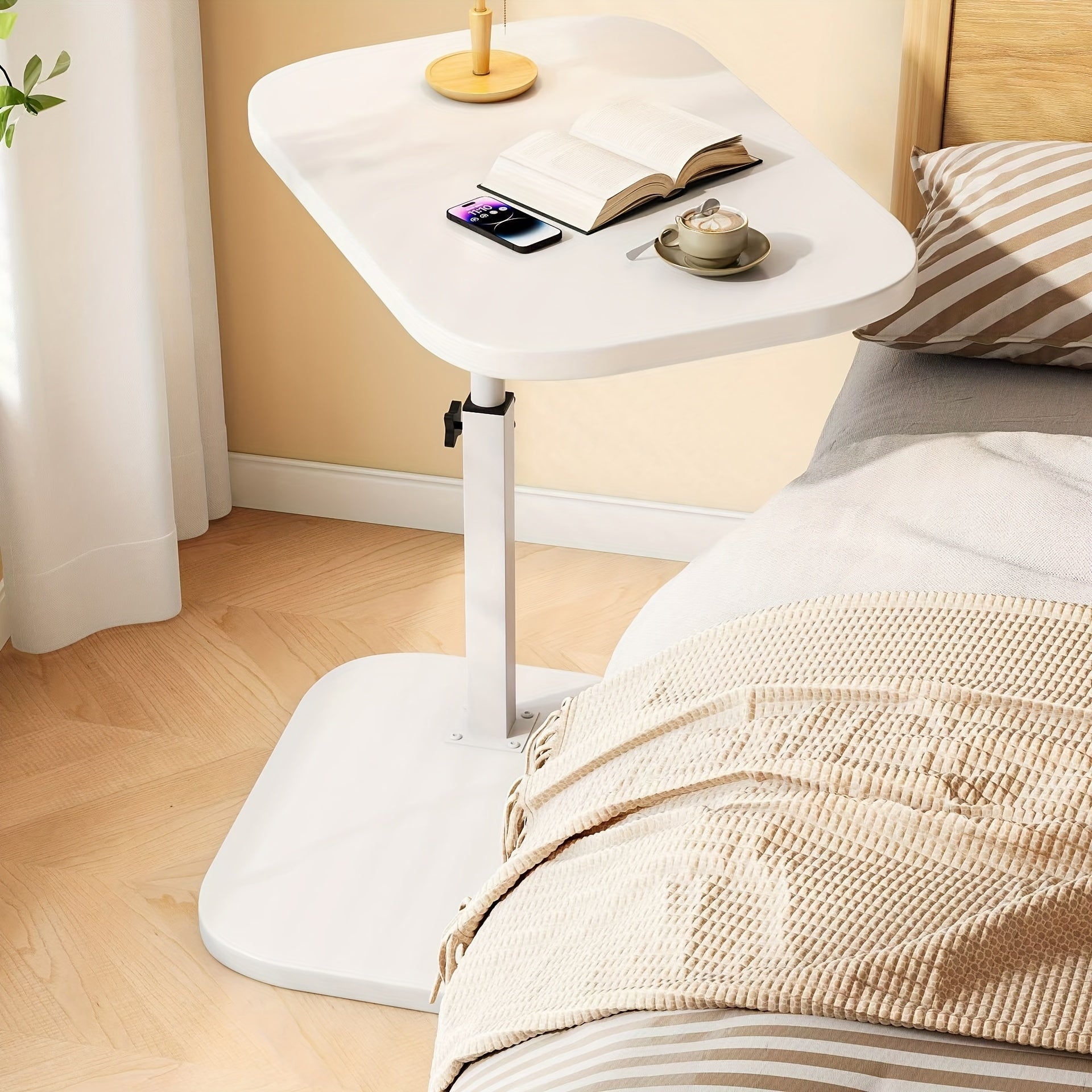 Modern Adjustable Side Table with Minimalist Design for Versatile Use