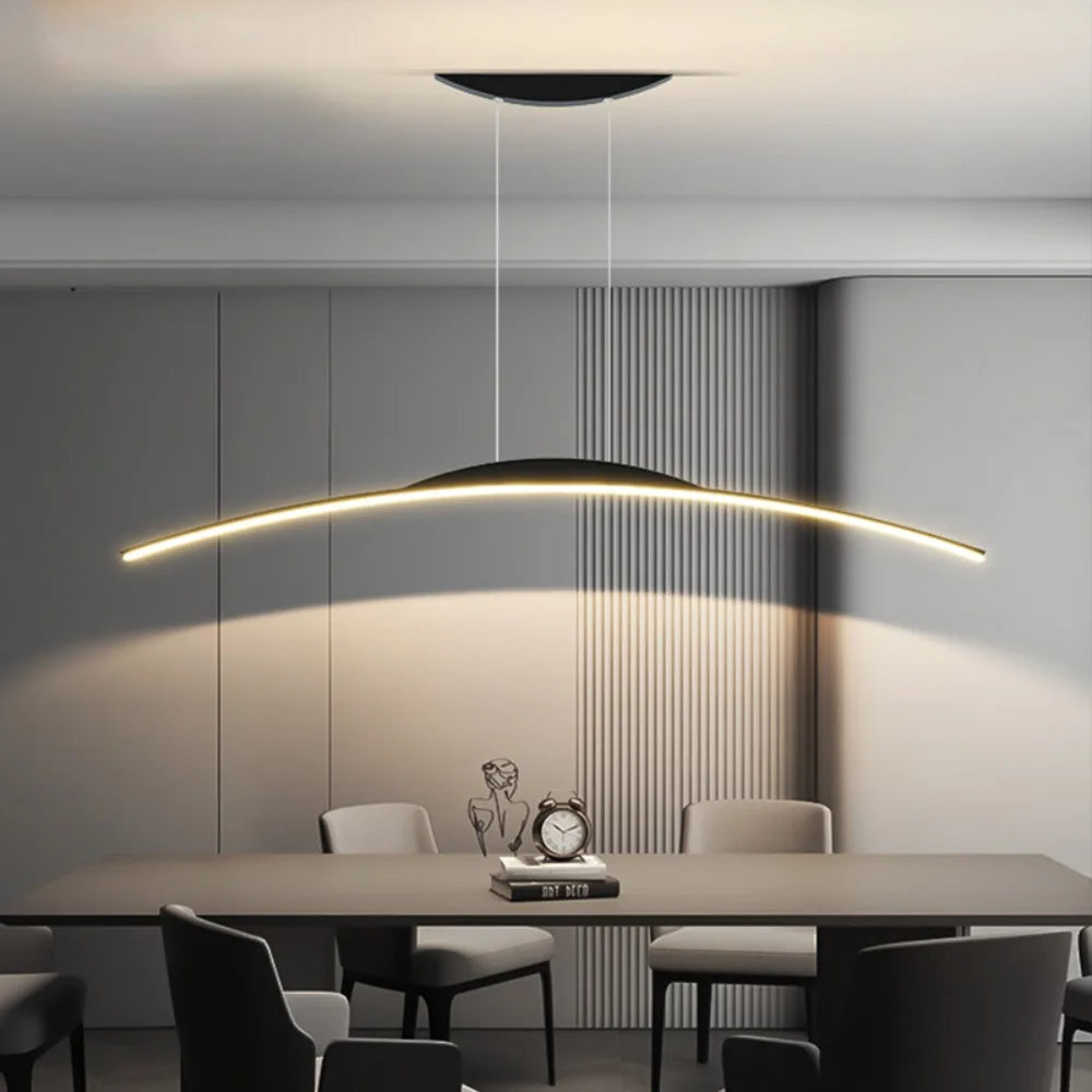 Modern LED Hanging Lamp | Sleek Pendant Light with Energy-Efficient Illumination | Stylish Kitchen Lighting for Cozy Interiors