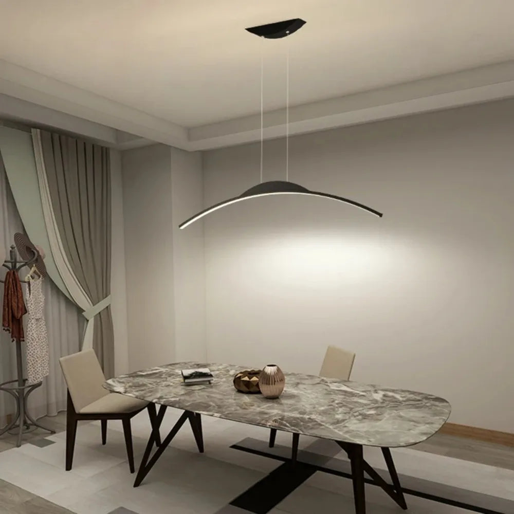 Modern LED Hanging Lamp | Sleek Pendant Light with Energy-Efficient Illumination | Stylish Kitchen Lighting for Cozy Interiors