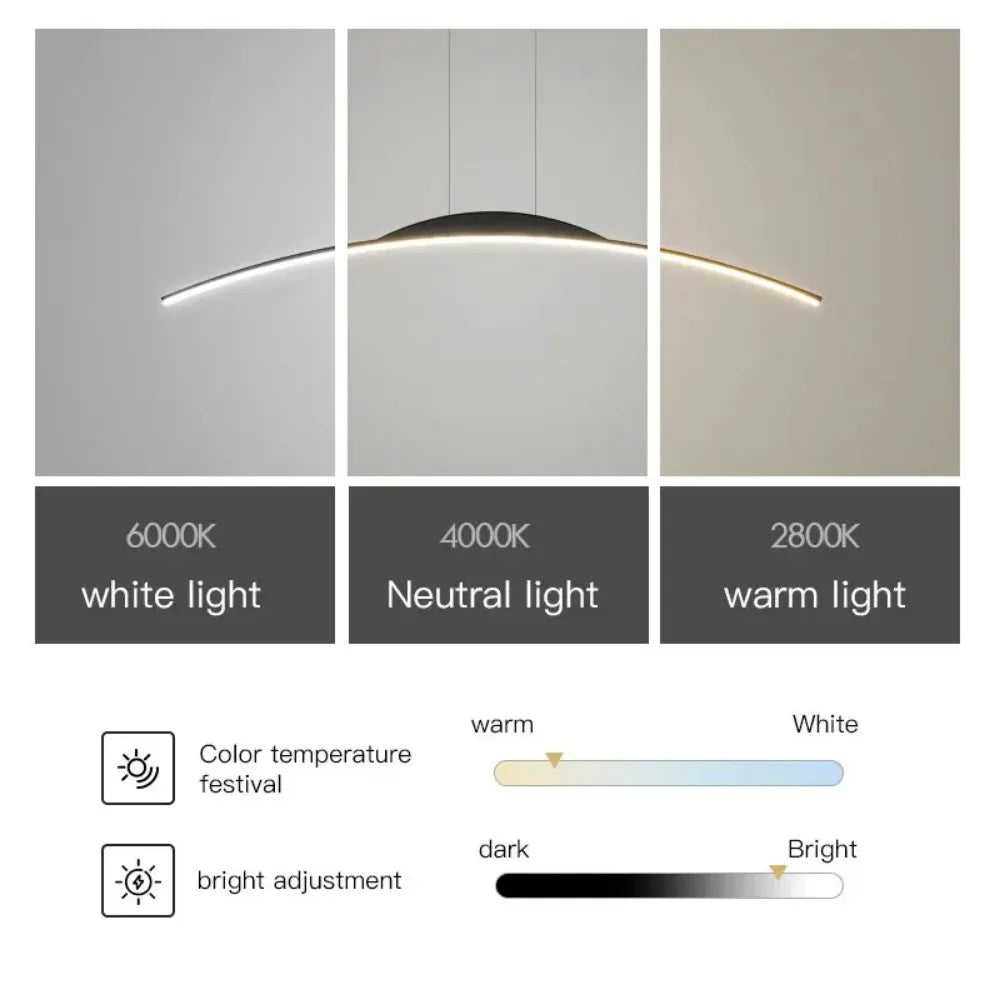 Modern LED Hanging Lamp | Sleek Pendant Light with Energy-Efficient Illumination | Stylish Kitchen Lighting for Cozy Interiors