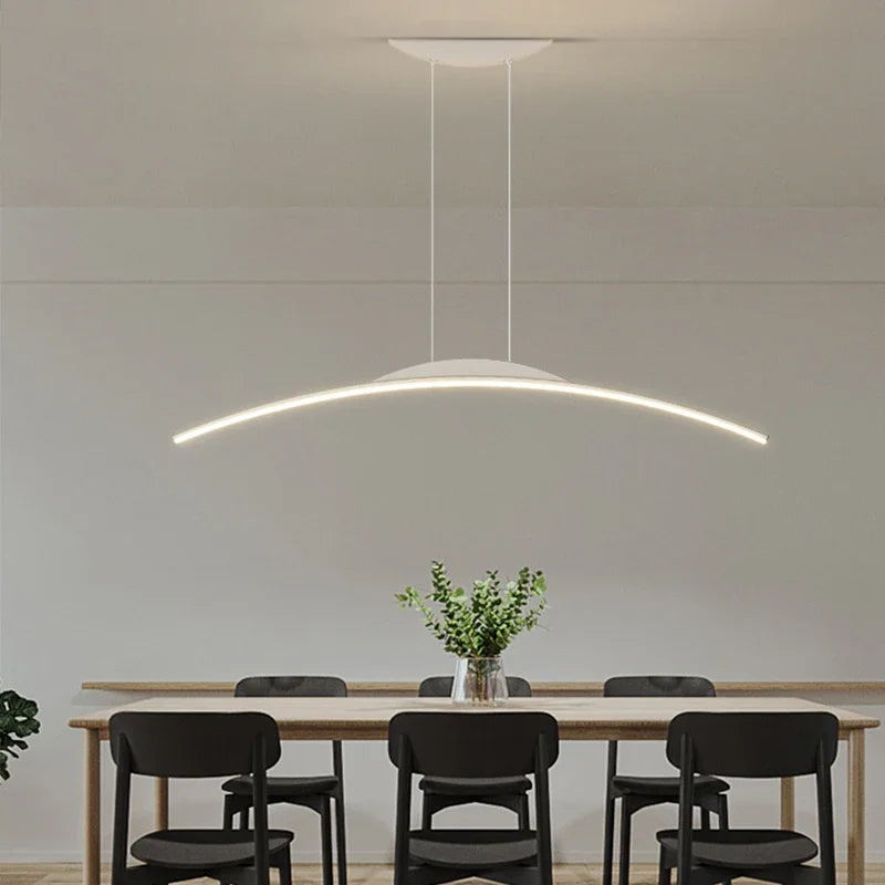 Modern LED Hanging Lamp | Sleek Pendant Light with Energy-Efficient Illumination | Stylish Kitchen Lighting for Cozy Interiors
