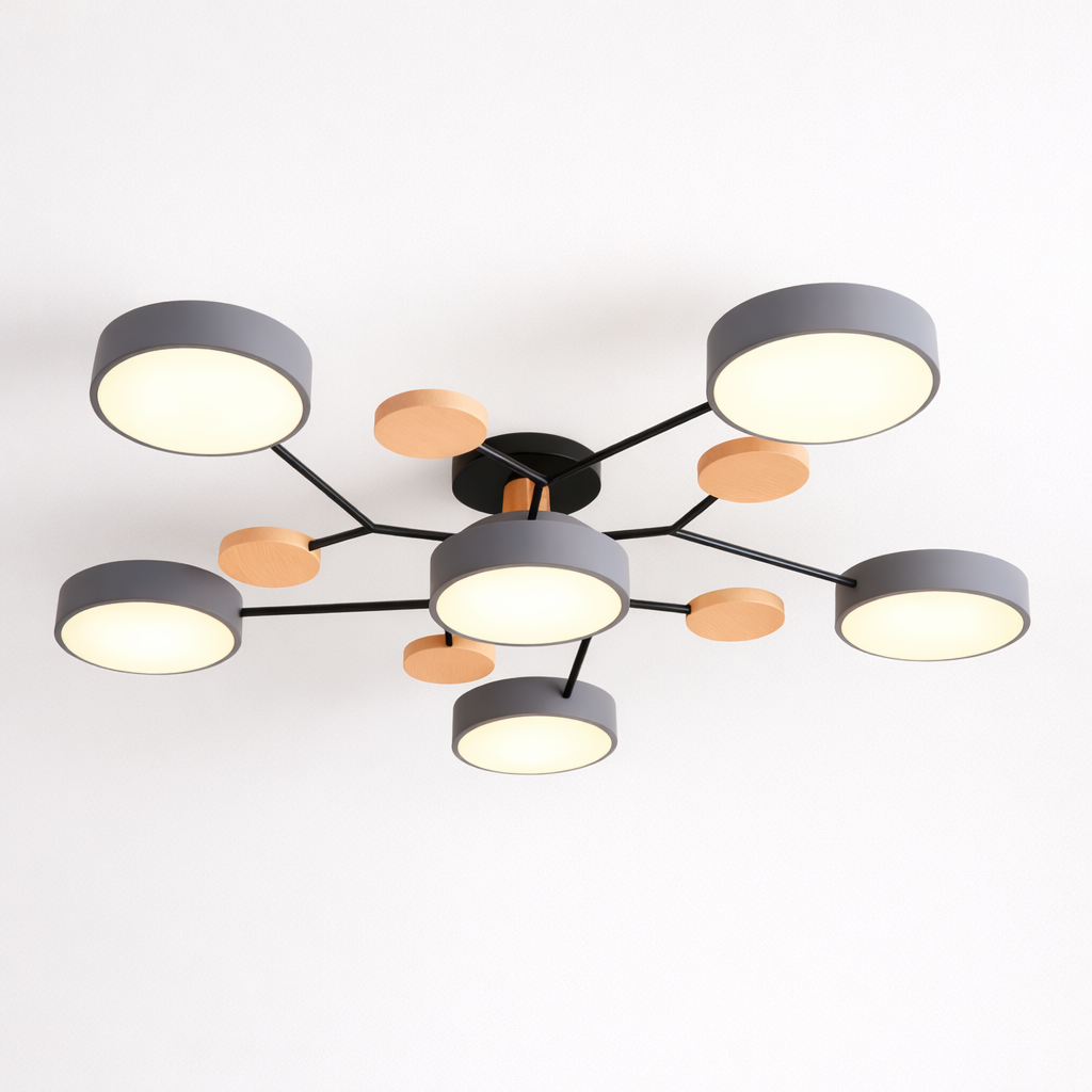 Modern Round LED Ceiling Light Fixture with Energy-Efficient Illumination | Stylish Design for Any Room