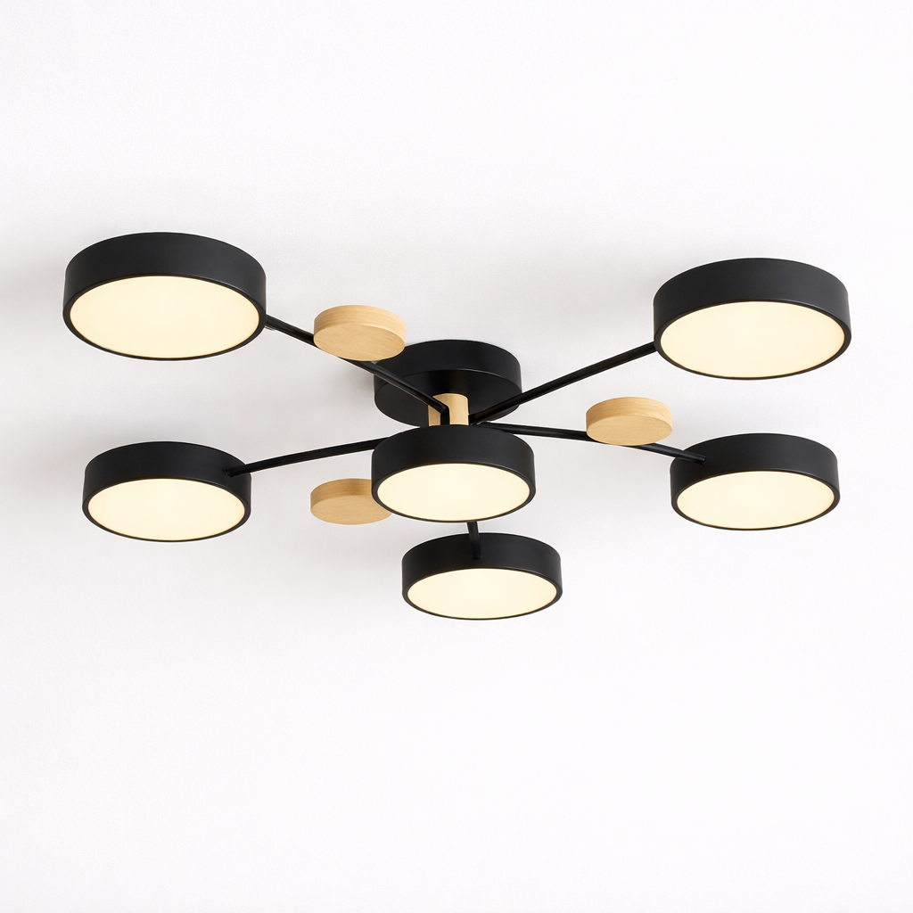Modern Round LED Ceiling Light Fixture with Energy-Efficient Illumination | Stylish Design for Any Room