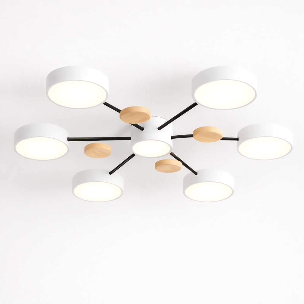 Modern Round LED Ceiling Light Fixture with Energy-Efficient Illumination | Stylish Design for Any Room