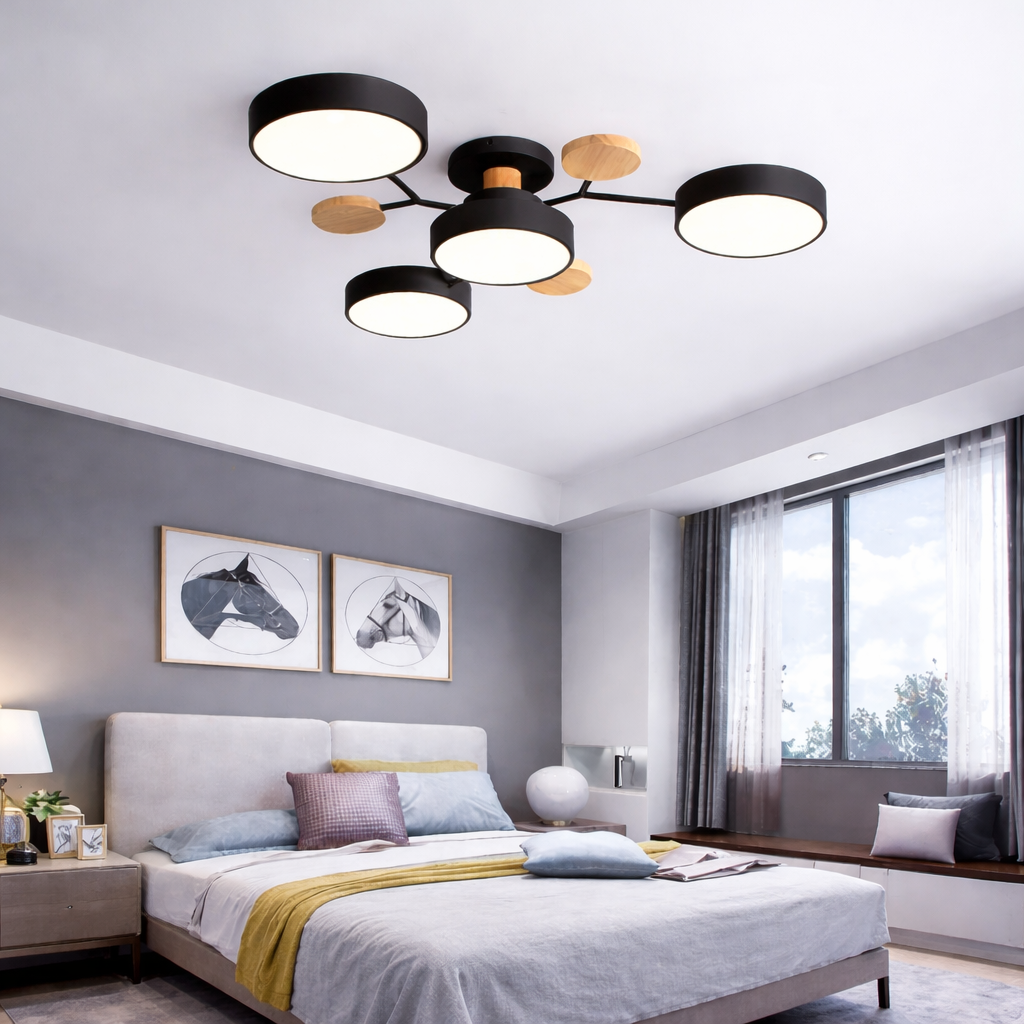 Modern Round LED Ceiling Light Fixture with Energy-Efficient Illumination | Stylish Design for Any Room