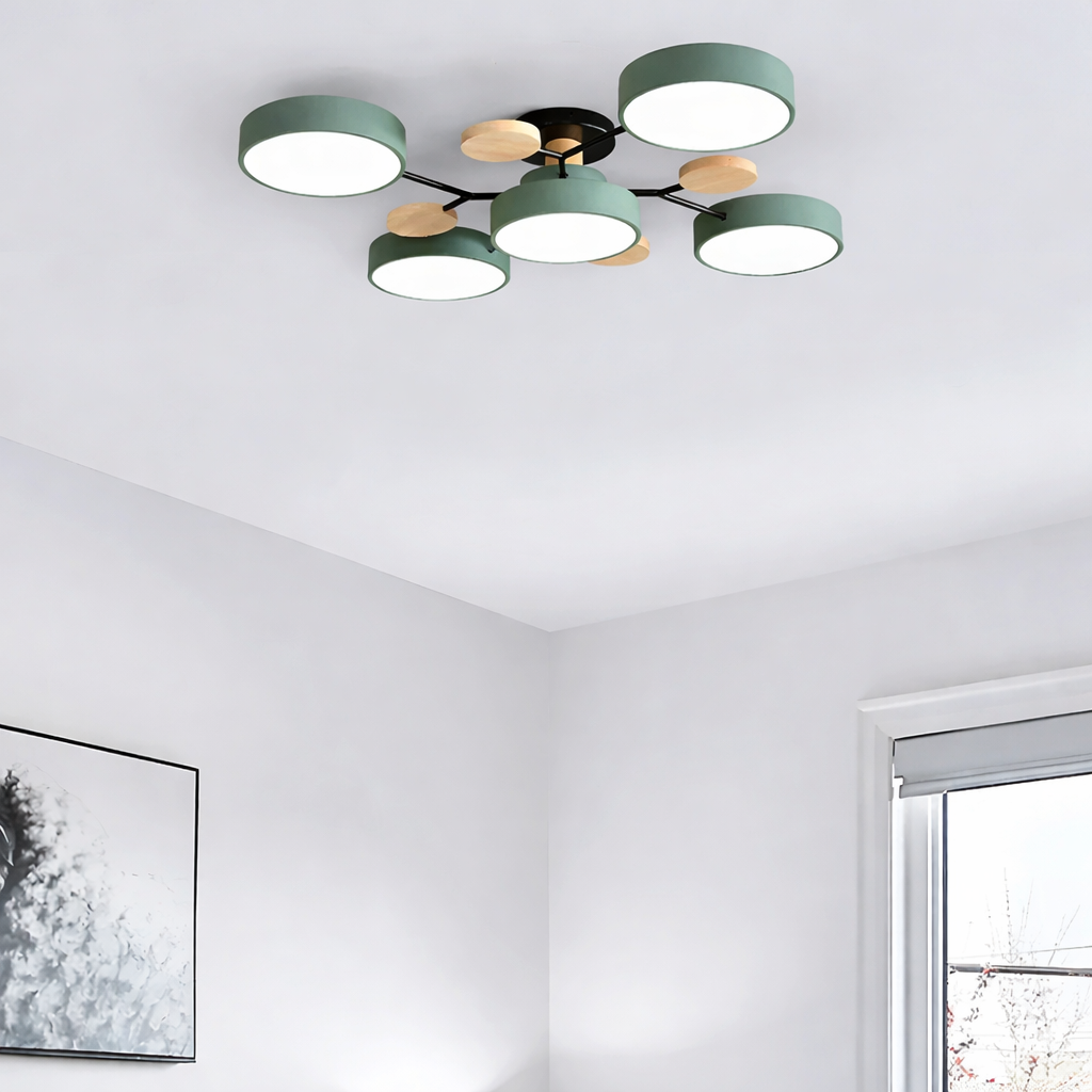 Modern Round LED Ceiling Light Fixture with Energy-Efficient Illumination | Stylish Design for Any Room