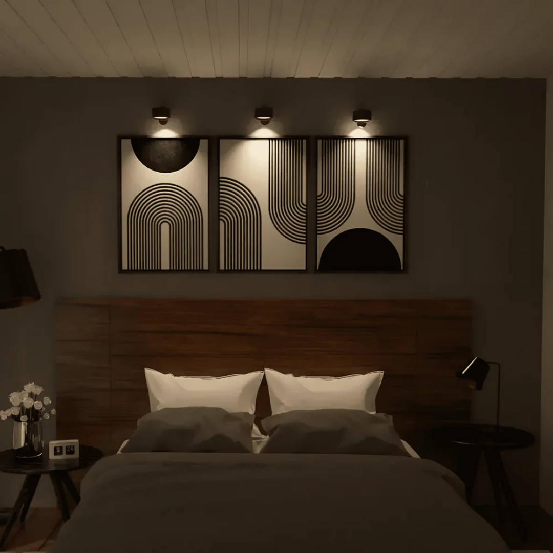 Modern Wireless Wall Lamp | LED Touch Control & USB Rechargeable | Sleek Design for Effortless Ambiance