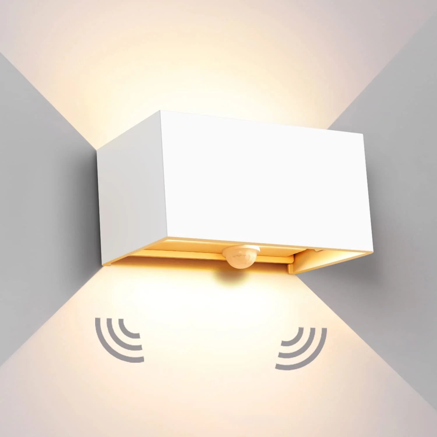 Outdoor Light Fixtures | Motion Sensor Outdoor Lamp with Waterproof Design | Modern Black Light for Enhanced Safety
