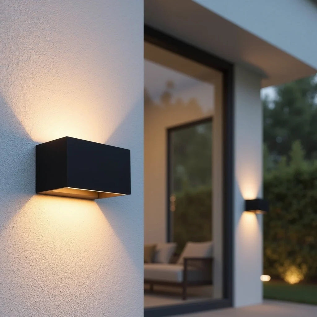 Outdoor Light Fixtures | Motion Sensor Outdoor Lamp with Waterproof Design | Modern Black Light for Enhanced Safety