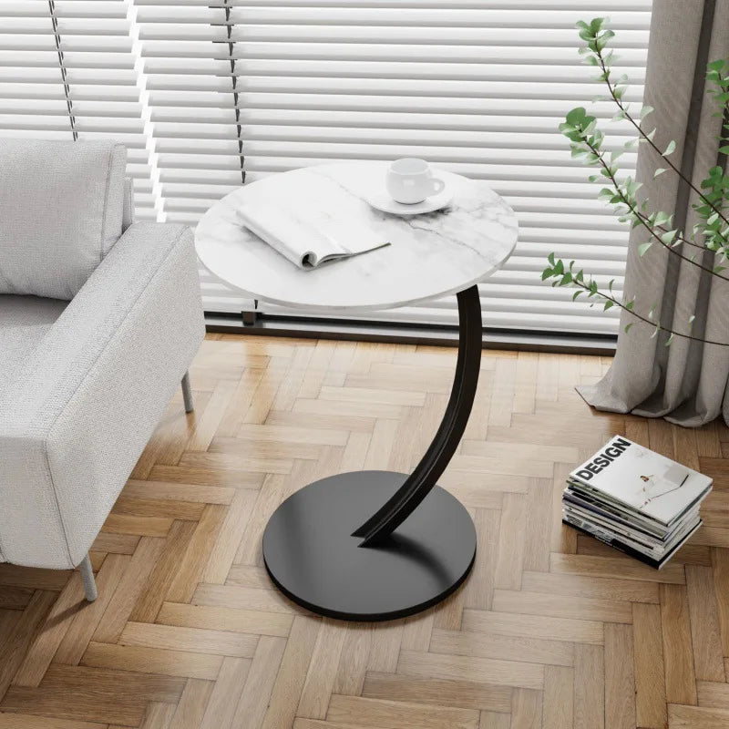 Reinforced Round Side Table | Compact Design for Small Spaces & Versatile Use