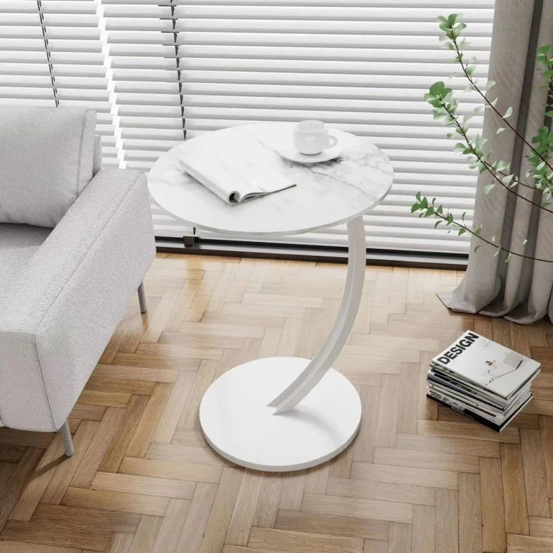 Reinforced Round Side Table | Compact Design for Small Spaces & Versatile Use