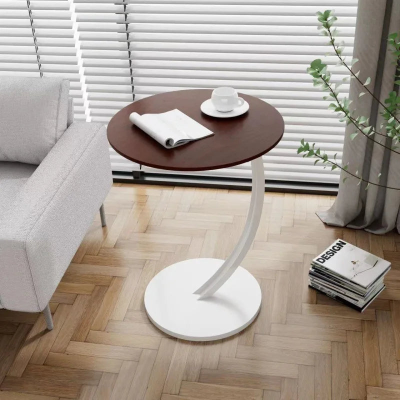 Reinforced Round Side Table | Compact Design for Small Spaces & Versatile Use