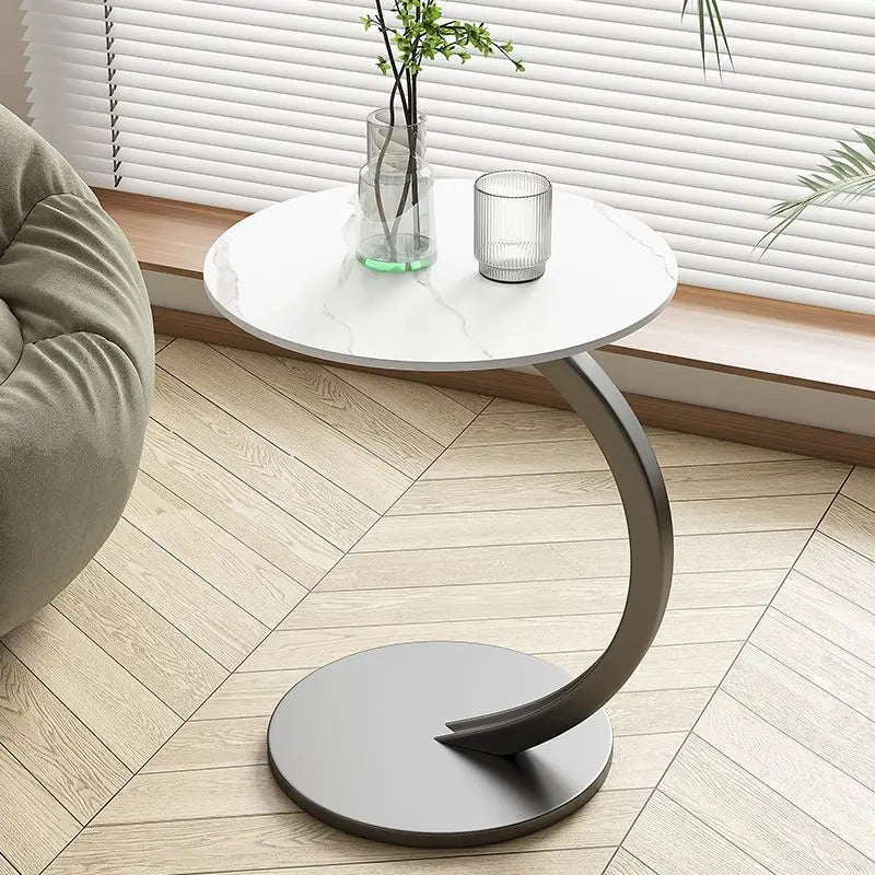 Reinforced Round Side Table | Compact Design for Small Spaces & Versatile Use