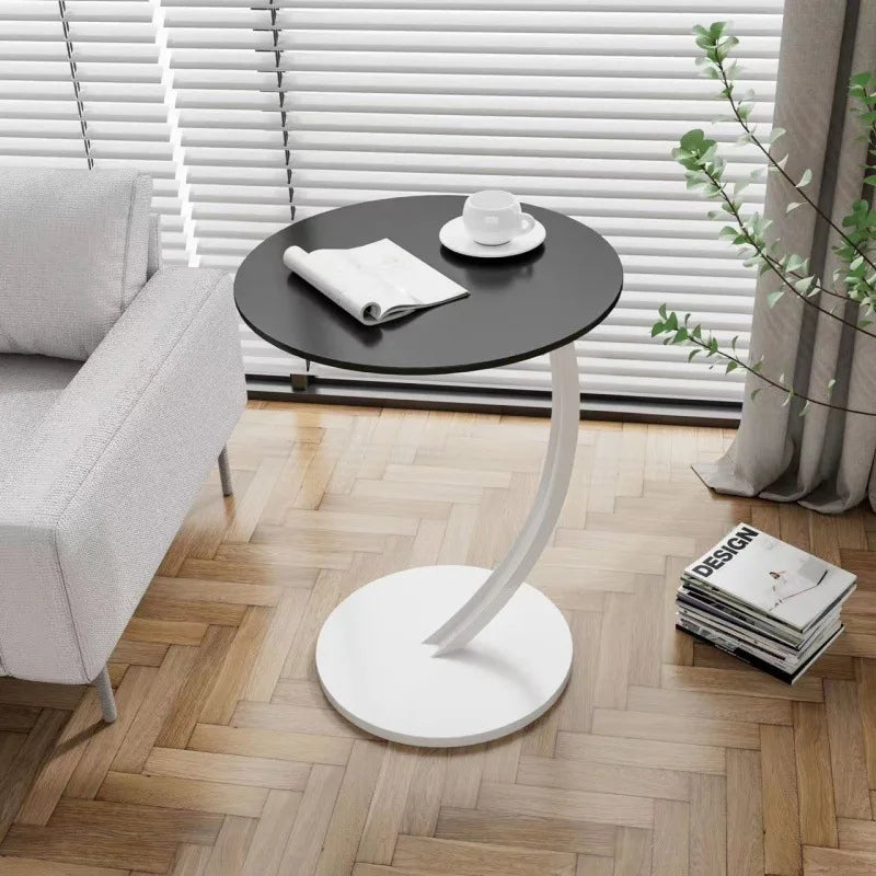 Reinforced Round Side Table | Compact Design for Small Spaces & Versatile Use