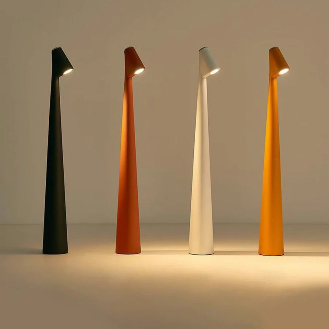 Scandinavian Minimalist Table Lamp with Touch Control & Rechargeable Design for Cozy Atmosphere
