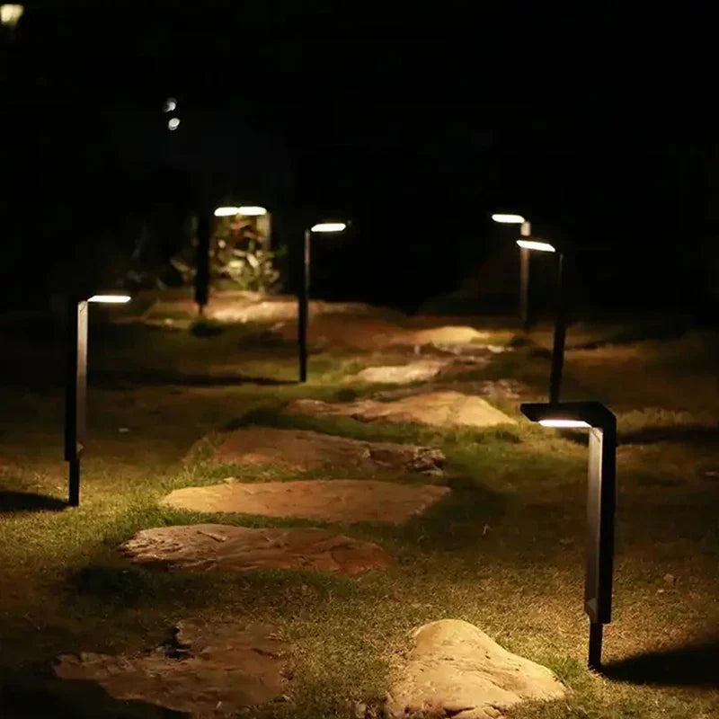 Solar Garden Lights | Waterproof LED Outdoor Lanterns with Automatic On/Off | Set of 2 for Sustainable Illumination