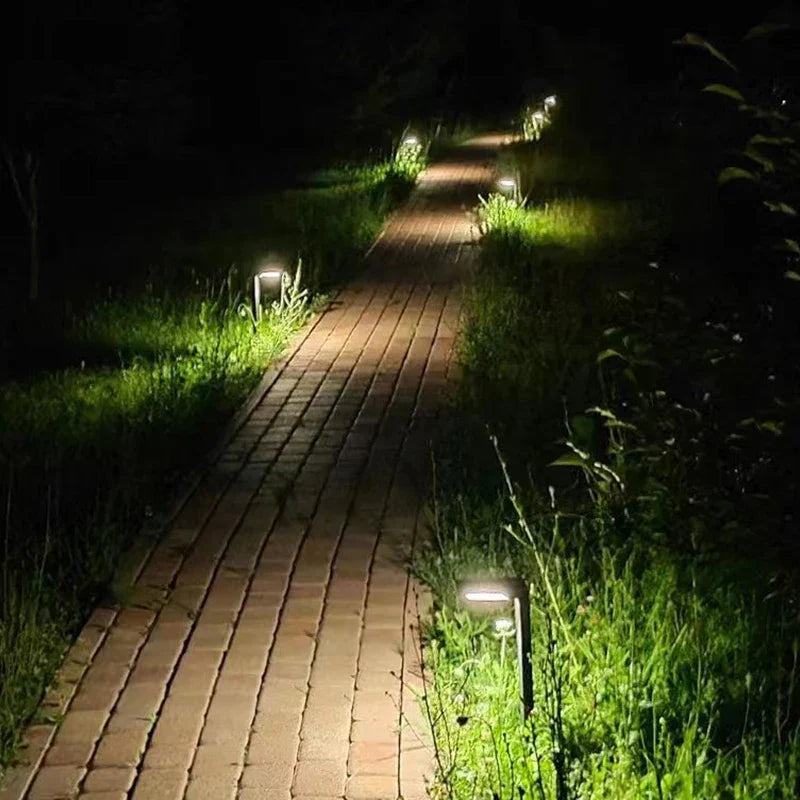 Solar Garden Lights | Waterproof LED Outdoor Lanterns with Automatic On/Off | Set of 2 for Sustainable Illumination