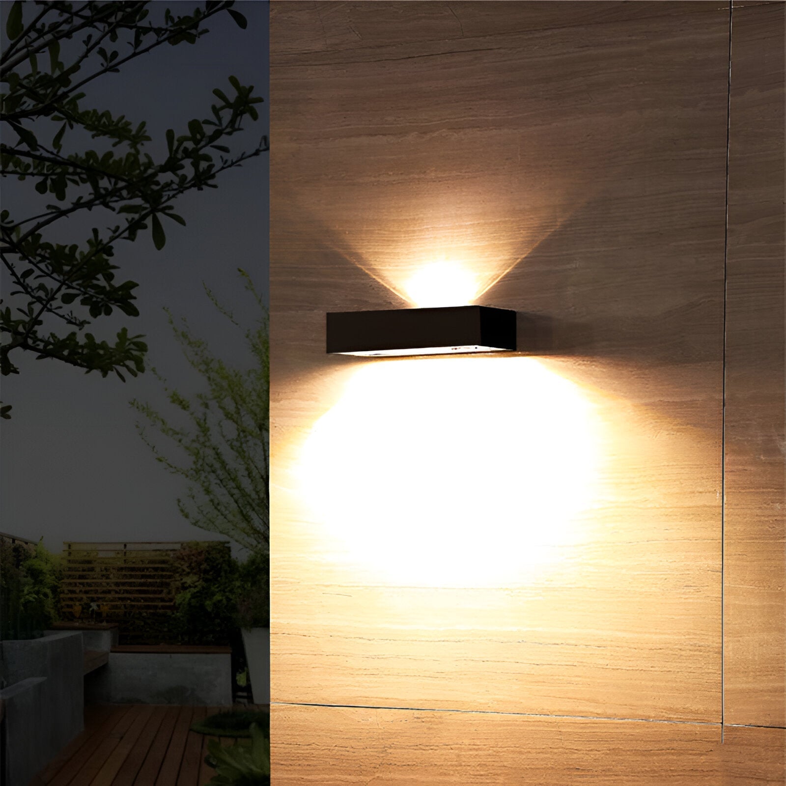 Solaris | Outdoor Wall Lamp with Solar Recharge & Automatic Sensor | IP65 Waterproof Design for Eco-Friendly Illumination