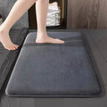 Stylish Coral Velvet Bath Mat with Non-Slip Backing | Absorbent Bathroom Rug for Safe and Comfortable Floors